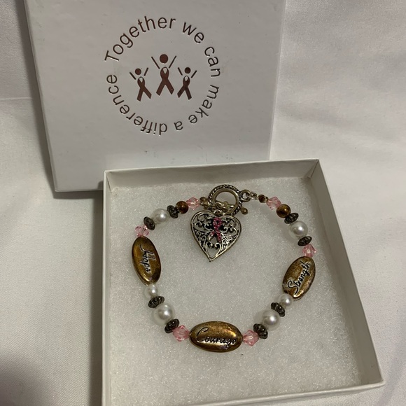 Breast Cancer Awareness Bracelet - Picture 3 of 5